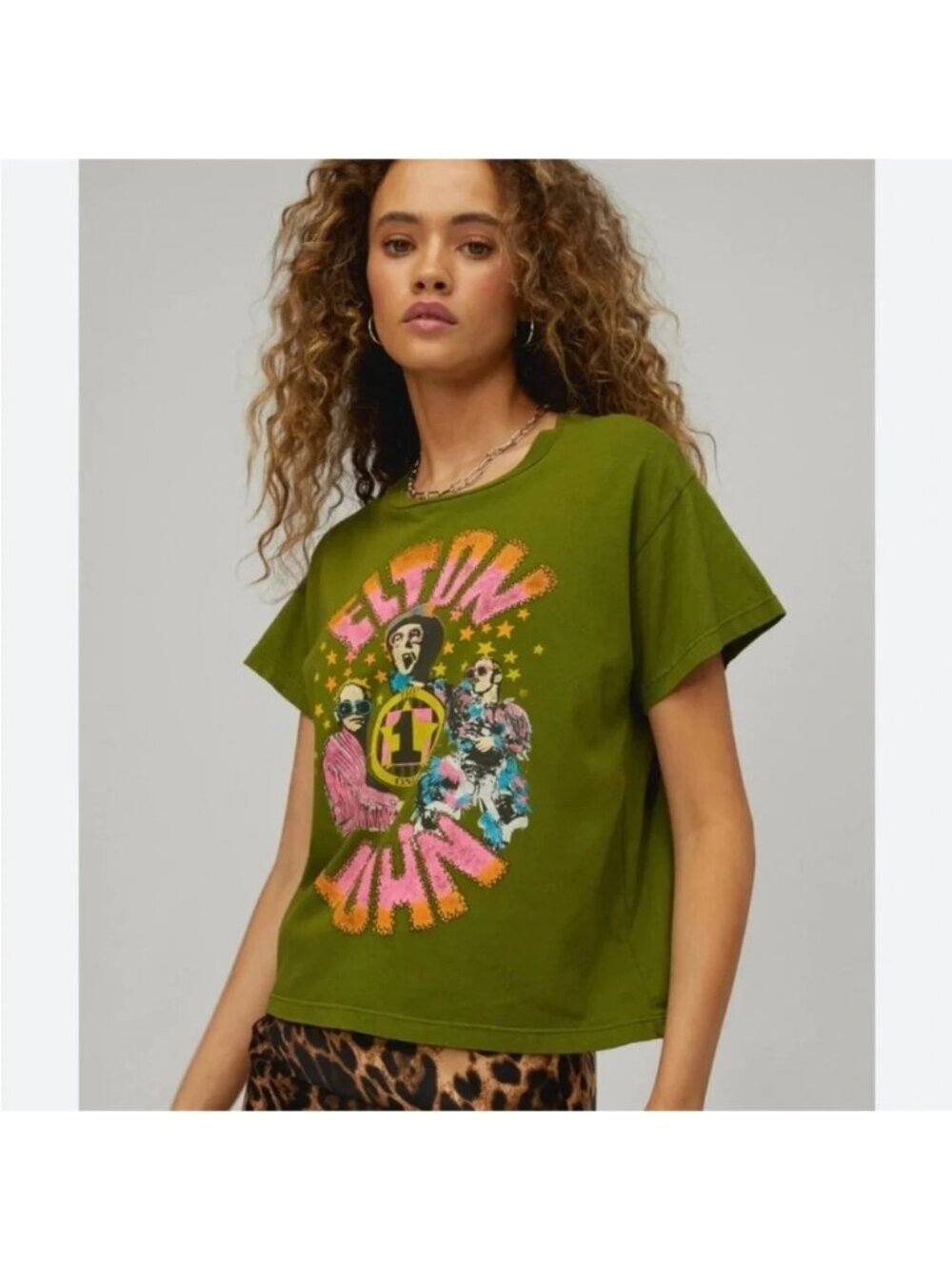 NWOT Daydreamer Elton John T Shirt Tee Top Size SMALL Anthropologie